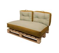 Cuscino da pavimento Futon idrorepellente colore ocra 80x120 cm Ocra