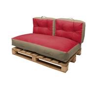 Cuscino da pavimento Futon idrorepellente colore rosso 80x120 cm Rosso