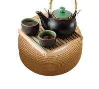 Cuscino da pavimento giapponese, cuscino da pavimento, spesso, tessuto a mano, traspirante, per meditazione, attività di yoga e tempio zen