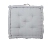 Cuscino da pavimento grigio 45x45x10 cm Grigio