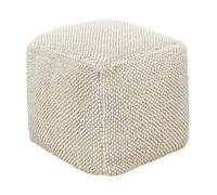 Cuscino da pavimento in cotone quadrato beige 45 x 45 cm Joara