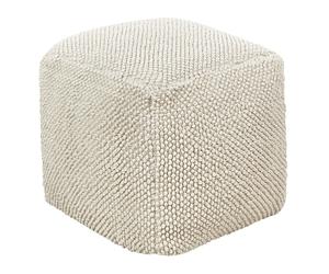 Cuscino da pavimento in cotone quadrato beige 45 x 45 cm Joara