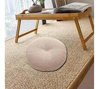 Cuscino da pavimento in tessuto di lino da 45 cm, cuscino meditazione per