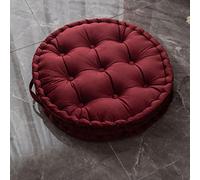 Cuscino Da Pavimento Rotondo Cuscino Da Pavimento Grande In Velluto Olandese Tinta Unita Per Adulti Soggiorno Camera Da Letto Aula Meditazione Yoga All'Aperto Grande Cuscino Da Pavimento ,rosso,60cm