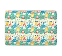 Cuscino da pipì carino con cartoni animati per bambini, per addestramento al vasino, morbido, assorbente, lavabile in lavatrice, per bambini, adulti, animali domestici, 132 cm di lunghezza x 86 cm di