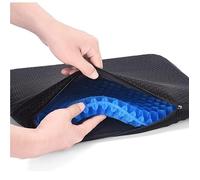 Cuscino da seduta extra large in gel per sciatica e sollievo dal dolore alla schiena, cuscino XL a nido d'ape per auto, per guida, ufficio, viaggi, sedia a rotelle, giochi e sedili da stadio, supporto