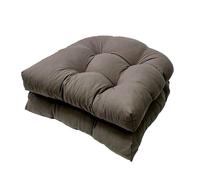 Cuscino Da Seduta In Cestino a Forma di U, Cuscino Da Esterno per Patio, Cuscini Da Seduta In Vimini, Confezione Da 2 Cuscini Da Esterno per Patio Morbidi Resistenti Agli Agenti Atmosferici(Dark Gray)