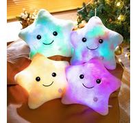 Cuscino da tiro in peluche con stella luminosa Cuscino imbottito con stella luminosa a LED Cuscino decorativo per divano Cuscino per schienale per dormire in ufficio