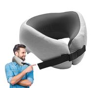 Cuscino da viaggio a forma di U, cuscino da viaggio per il collo, rimbalzo lento, leggero, traspirante, cuscino per la testa per dormire