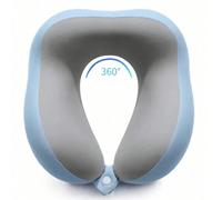 Cuscino da viaggio a forma di U in memory foam con/senza scatola di stoccaggio, disponibile in più stili, cuscino da viaggio e per riposare portatile, cuscino per il collo a lento ritorno, essenziale 