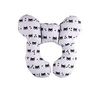 Cuscino da viaggio bambino, G-albero di testa dei neonati e di sostegno del collo del bambino del cuscino del collo per seggiolino auto, passeggino, per 0-1 il bambino di anni, Grey