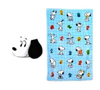 Cuscino da viaggio con coperta Peanuts (Snoopy)