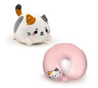 Cuscino da Viaggio con Peluche 2 in 1 - Lola la Gatta - Swapseazzz
