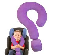 Cuscino da viaggio con supporto per il collo, cuscino cervicale per viaggiare,Cuscino da viaggio per il collo a forma di U con grande punto interrogativo da 21,65 pollici - morbido, cuscino decorativo