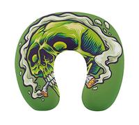 Cuscino da viaggio con supporto per il collo, cuscino per il volo in auto super morbido per il riposo, cuscino per il collo a forma di U con stampa 3D in memory foam per viaggi all'aperto a casa, comp