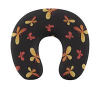 Cuscino da viaggio con supporto per il collo, cuscino per il volo in auto super morbido per il riposo, cuscino per il collo a forma di U con stampa 3D in memory foam per viaggi all'aperto a casa, comp