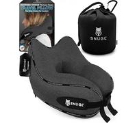 Cuscino da Viaggio Ergonomico - Cuscino Aereo in Memory Foam - Cuscino Cervicale da Viaggio - Cuscino Cervicale per Dormire - Supporto Collo per Aereo, Auto, Treno | (Grigio Scuro - Adulto Regolare)