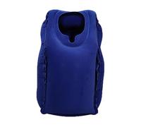 Cuscino da viaggio gonfiabile aggiornato con supporto cinese - Extra spessa e larga Air Cushion for Airplane, Car, Office Headrest Neck Pillow, Compact Portable for Adults Travel Accessories (Blue)