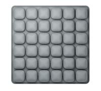 Cuscino da Viaggio Gonfiabile, Cuscino Comfort per Cella d'Aria 3D per alleviare la Pressione Portatile, Tappetino da Seduta ad Aria Pieghevole per Dolore al Coccige Seggiolino Auto gray