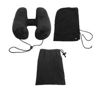 Cuscino Da Viaggio Gonfiabile, Testa Di Supporto A Forma Di H Staccabile E Lavabile Con Borsa Di Stoccaggio E Cappello Cuscino Da Aereo Per Il Supporto Della Testa Del Collo Del