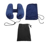 Cuscino Da Viaggio Gonfiabile, Testa Di Supporto A Forma Di H Staccabile E Lavabile Con Borsa Di Stoccaggio E Cappello Cuscino Da Aereo Per Il Supporto Della Testa Del Collo Del