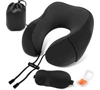Cuscino Da Viaggio Memory Foam Cuscino Aereo, Cuscino per Il Collo Inclusa Masch