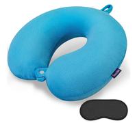 Cuscino da viaggio per il collo, comodi cuscini da viaggio a forma di U, in memory foam, per aereo, supporto per collo e testa, cuscini portatili