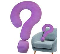 Cuscino da viaggio per il collo, cuscino da viaggio creativo a forma di U, grande cuscino per contorno punto interrogativo da 21,65 pollici | morbido cuscino di supporto multifunzionale per collo e