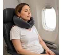 Cuscino da viaggio per il collo Grigio scuro Schiuma Memory