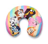 Cuscino da viaggio per il collo per bambini Jay Franco Bluey - Supporto in morbido poliestere per auto, aereo e viaggi su strada - Grazioso desig