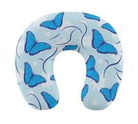 Cuscino da viaggio per supporto collo Morbido cuscino per volo in auto per il riposo, memory foam Decorazione con stampa 3D Cuscino per collo a forma di U per viaggi all'aperto a casa, compatibile con