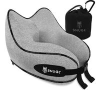 Cuscino da viaggio SNUgL blu navy per adulti, misura normale