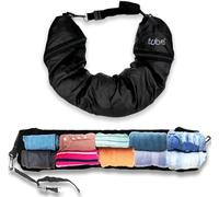 Cuscino da viaggio tubolare - bagaglio a mano - Riempi i vestiti in questo cuscino per il collo e risparmia sul trasporto, colore: nero Tube