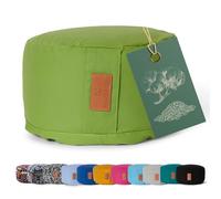 Cuscino da yoga »Vishnu« chiusura con cordoncino & pula di farro bio (coltivaz. biolog. controllata) / altezza ca 15cm e ca. 30cm diametro - ideale come cuscino yoga / cuscino zafu / cuscino meditazione / supporto meditazione / elevato comfort alla seduta / lavabile in lavatrice e ipoallergenico. Strumento ideale / accessorio (cuscino del sedile) per meditazioni prolungati