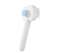 Cuscino d'aria per animali domestici, pettine autopulente per cani e gatti, design con un solo clic, confortevole 15 angoli in acciaio inox, aghi fini elastici a dente denso