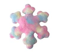 Cuscino decorativo a forma di fiocco di neve, motivo fiocchi di neve 3D, cuscino decorativo natalizio, 40 x 40/50 x 50 cm
