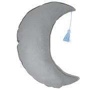 Cuscino Decorativo a forma di Luna per la Cameretta dei Bambini, Cuscino Luna per Bambini realizzato a mano, Arredo e Tessile Cameretta - Grey