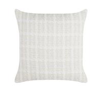 Cuscino decorativo cotone con motivo a quadri 45 x 45 cm Beige Douris