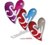 CUSCINO Decorativo D'ARREDO 45x45 CUORE SWEET YEARS Rosso VELLUTO + SPILLA