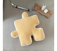 Cuscino Decorativo Forma Puzzle Morbido Confortevole Multiuso per Casa Camera Letto, Ufficio, Meditazione, Yoga, Regalo Perfetto per Gli Amanti Puzzle(Yellow)