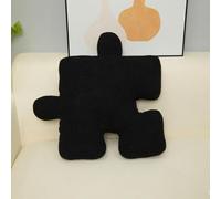 Cuscino Decorativo Forma Puzzle Morbido Confortevole Multiuso per Casa Camera Letto, Ufficio, Meditazione, Yoga, Regalo Perfetto per Gli Amanti Puzzle(Black)