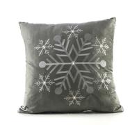 Cuscino decorativo in tessuto con ricamo con LED 40 x 40 cm - Decor