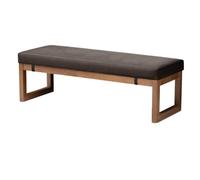 Cuscino decorativo marrone per esterni e interni, spessore 5 cm, per sedie da giardino e finestre a bovindo, extra comfort (100 x 40 cm)