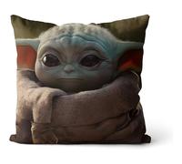 Cuscino decorativo moderno, cuscino quadrato morbido in velluto, Star Wars: Yoda il Mandaloriano