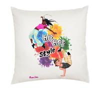 cuscino decorativo quadrato scritta hip hop style idea regalo ballo ballerini