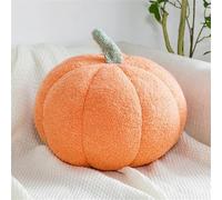 Cuscino Decorativo Zucca Peluche Morbido - Cuscino Cuscino Da Divano Per Halloween, Imbottito In Cotone PP Cuscinone Morbido Fattoria Autunno Grazioso Arredo Casa(Orange,7.5 in/20 cm)