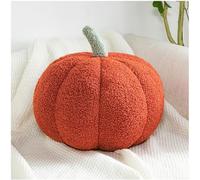 Cuscino Decorativo Zucca Peluche Morbido - Cuscino Cuscino Da Divano Per Halloween, Imbottito In Cotone PP Cuscinone Morbido Fattoria Autunno Grazioso Arredo Casa(Red,11 in/28 cm)