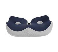 Cuscino dei Seggiolini per Auto, Sedia a Cinghia Regolabile Cuscini Miglioramento Postura in Memory Foam Che Allevia il Dolore Prima di Guidare (blu scuro)