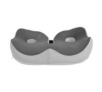 Cuscino dei Seggiolini per Auto, Sedia a Cinghia Regolabile Cuscini Miglioramento Postura in Memory Foam Che Allevia il Dolore Prima di Guidare (grigio scuro)