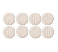 Cuscino del sedile bianco naturale in tessuto riciclato for sedia da ufficio, cuscini for a dondolo, cuscino for amaca, for pranzo quadrato semplice alla moda, colore:rotondo(Round,40x40cm(8pcs))